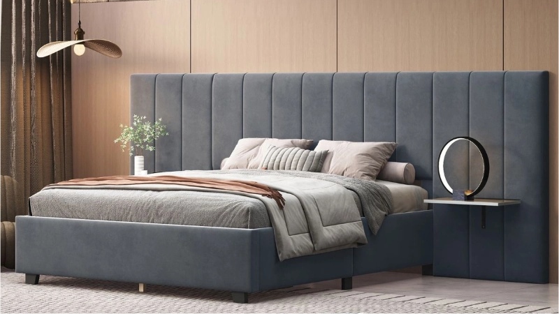 Renewed sofa with upholstery